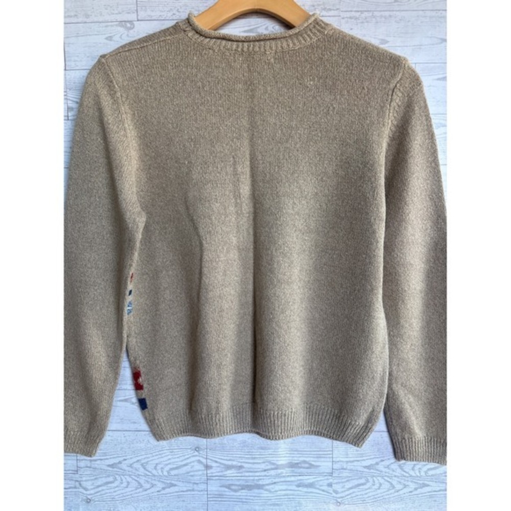 Vintage Floral brown Sweater cottagecore Y2k forest Cabincore roll neck‎ large - Picture 4 of 5